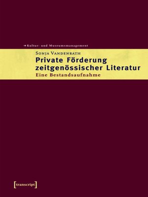 cover image of Private Förderung zeitgenössischer Literatur